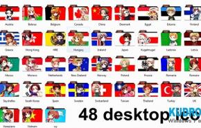 Hetalia 48 Desktop/Folder Icons DL