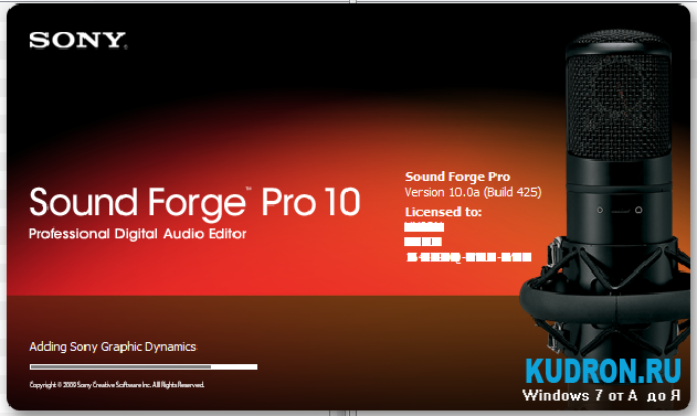 Sony Sound Forge Pro 10.0c Build 491 RePack скачать бесплатно.