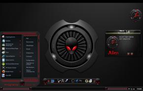 Темы для Windows 7: Alien Red by Creator