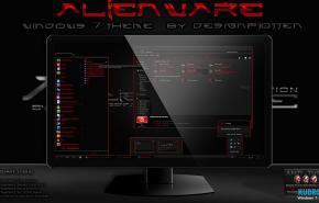 Тема на Windows 7: Alienware Special Edition RED
