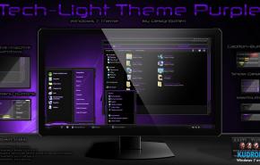 Тема на Windows 7: Tech-Light-Purple