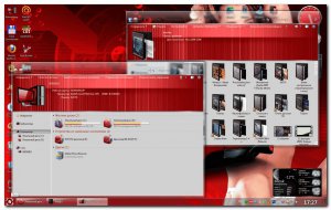 Тема для Windows 7 Audi + иконки|Theme for Windows Seven Audi Red