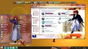 Темы для Windows 7: tema de samurai x para window 7
